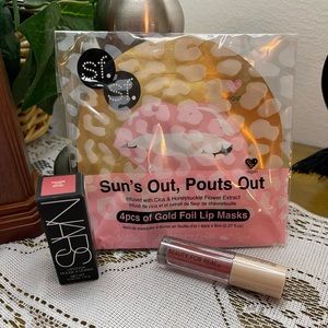 Bundle⭐️ NARS lipstick, sfglow Lip mask, Beauty for real lipgloss